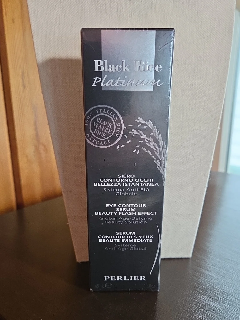 Perlier Black Rice Platinum Eye Contour Serum Sealed